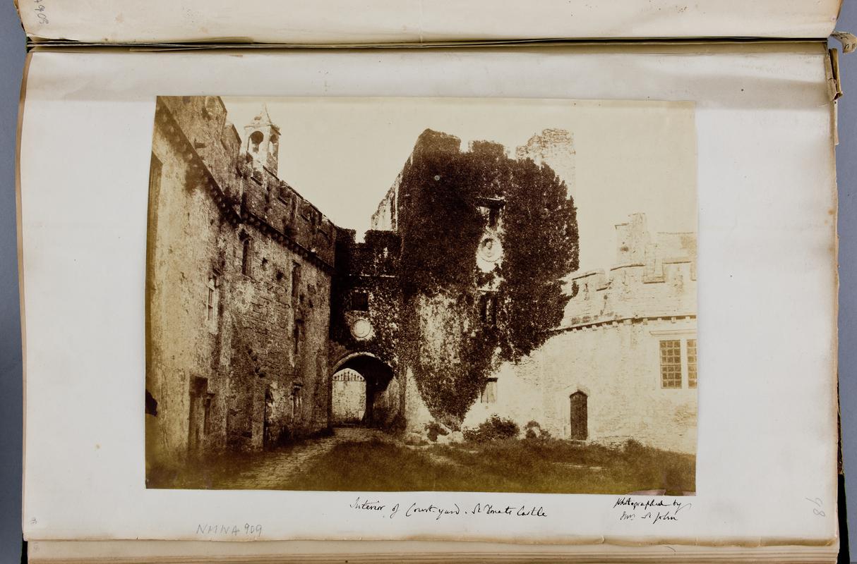 Interior of Courtyard, St Donat's Castle (full page)