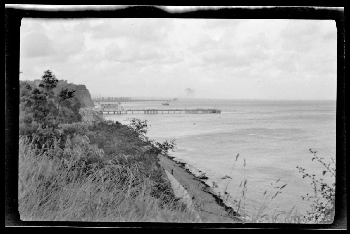 Penarth beach, negative