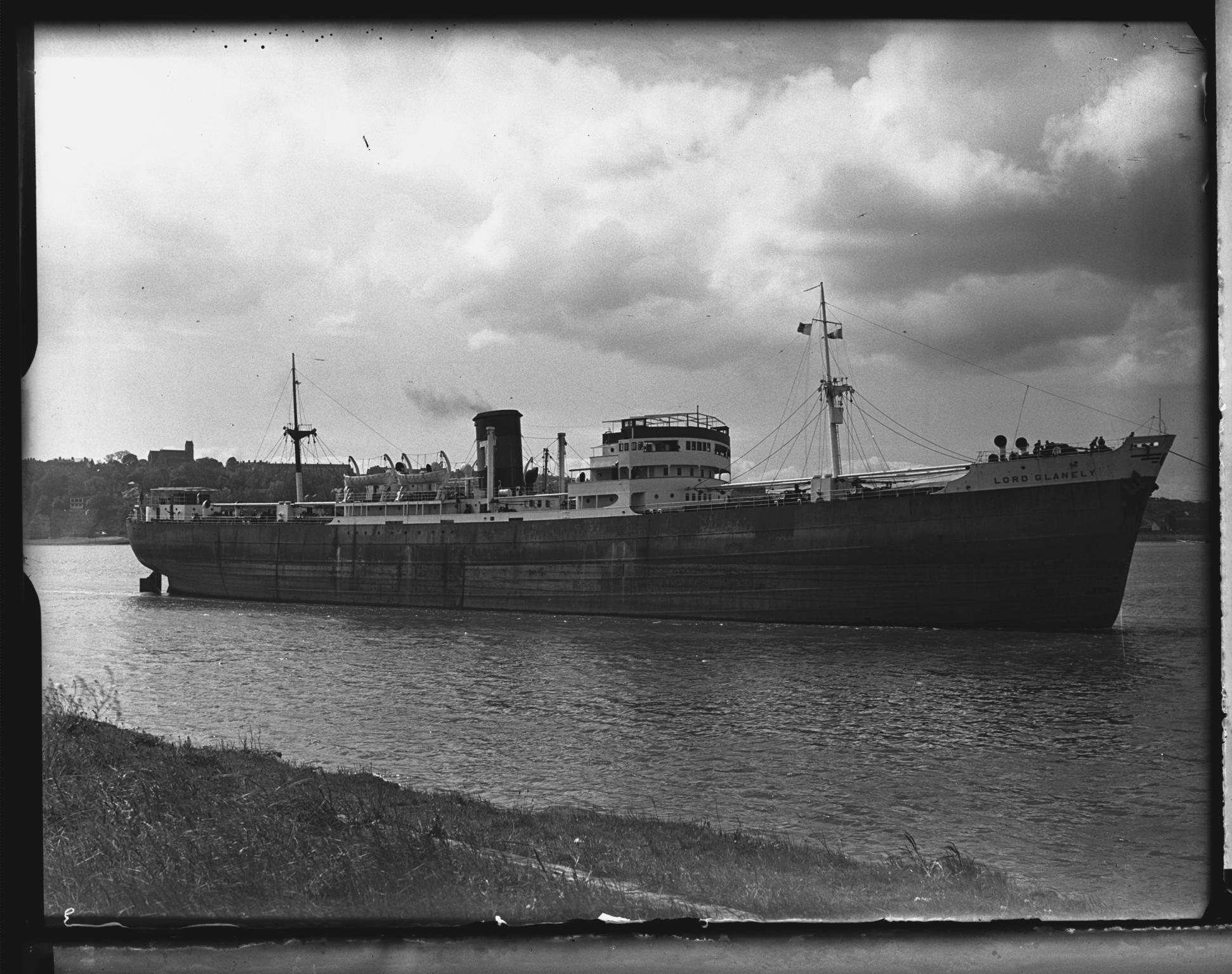 S.S. LORD GLANELY, glass negative