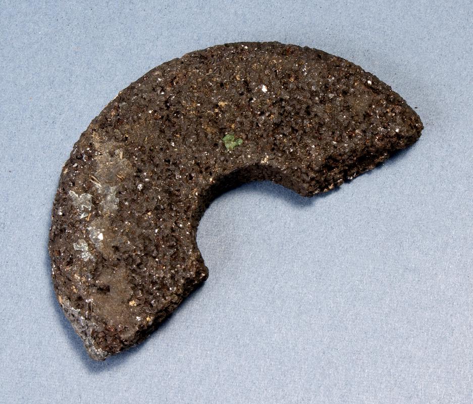 fragment of carborundum wheel