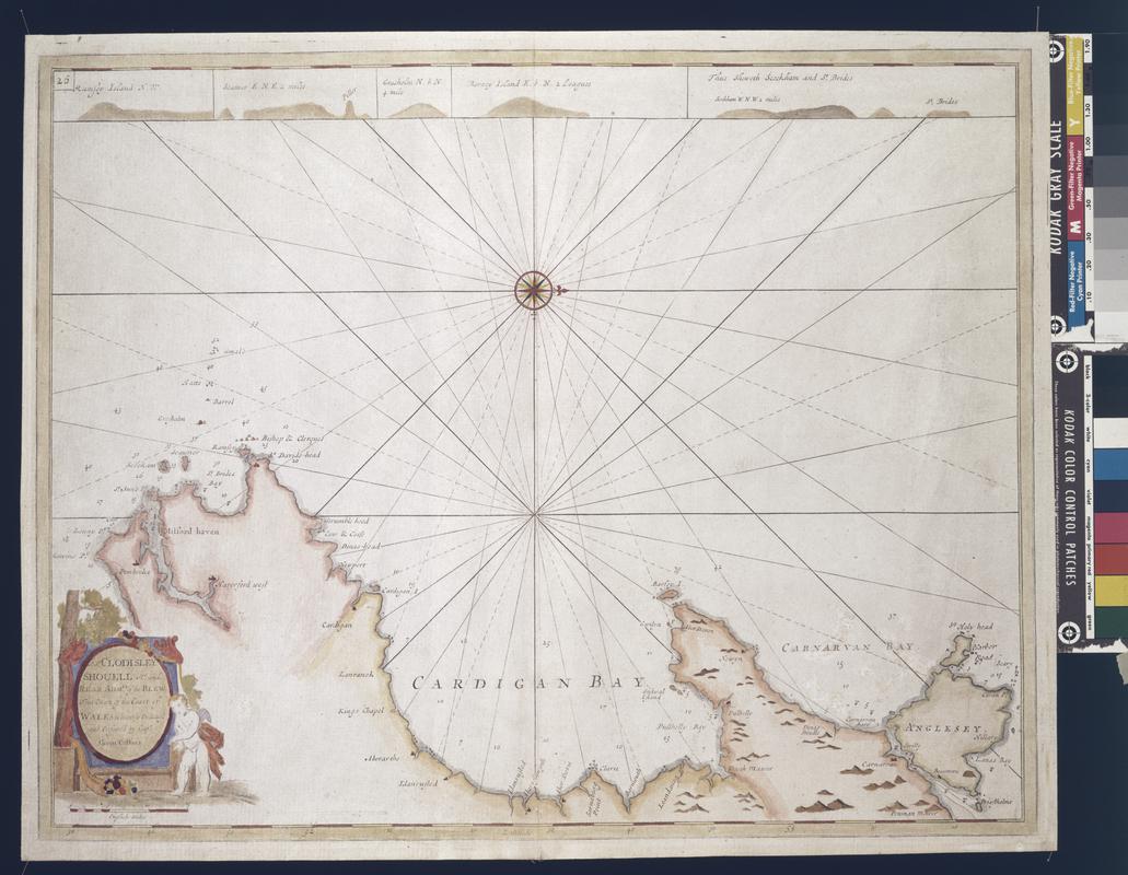 Chart of the coast of Cardigan Bay