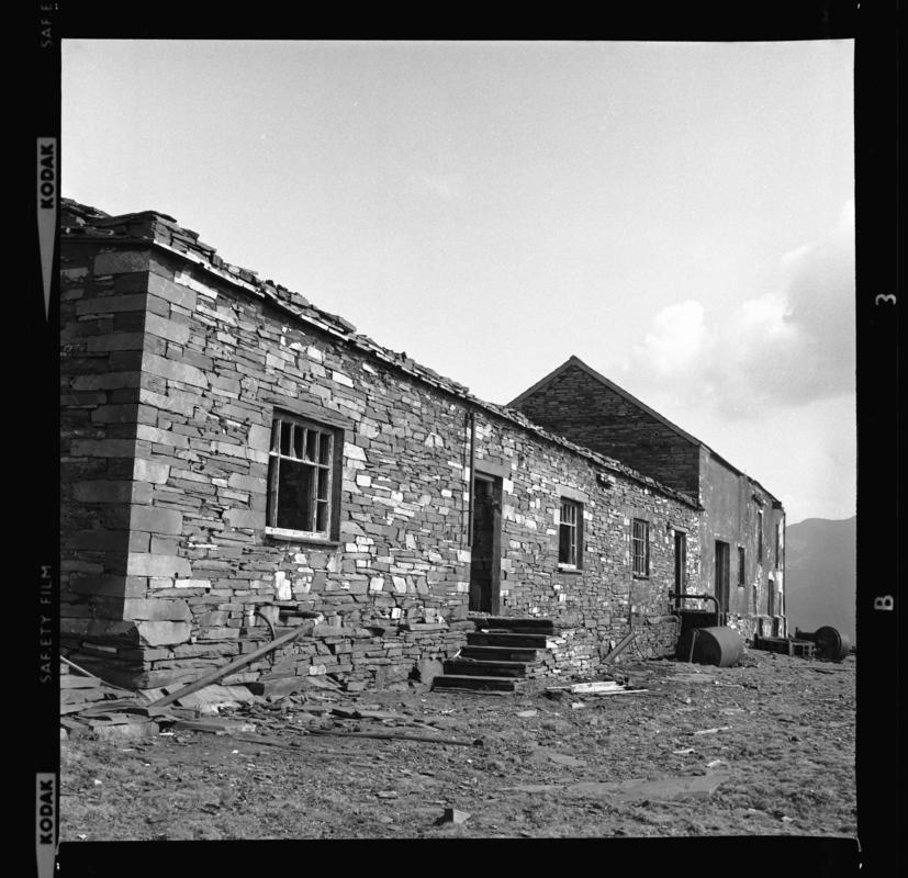 Exterior of a building.  Photograph taken during a 'nature trail' around Dinorwig Quarry, April 1976.



2014.35/197-200 appear on the same strip negative.