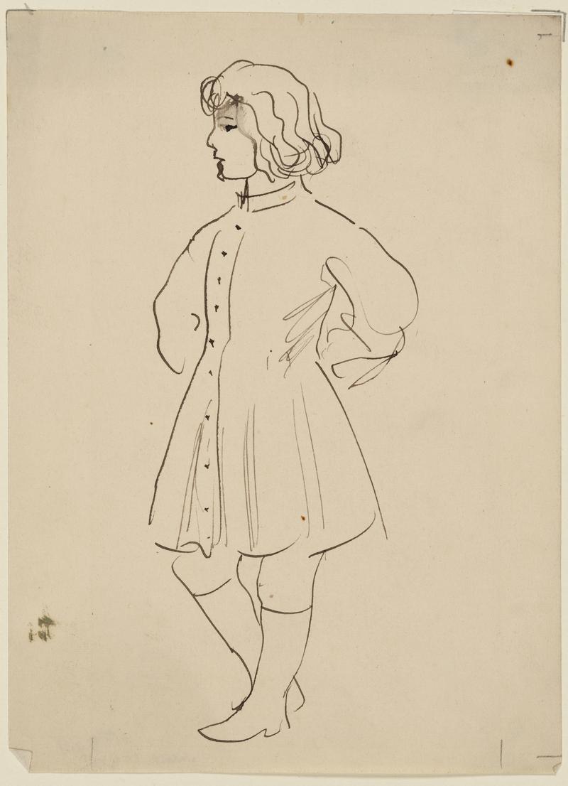 Boy wearing a long Coat