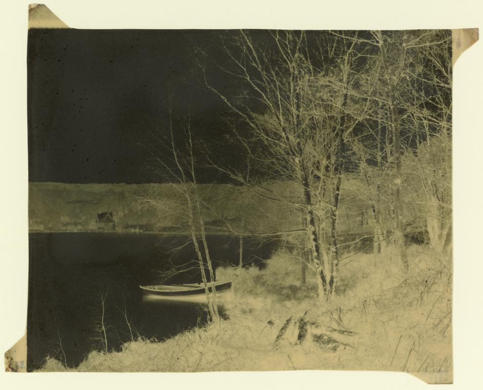 Penllergare, lower lake, paper negative