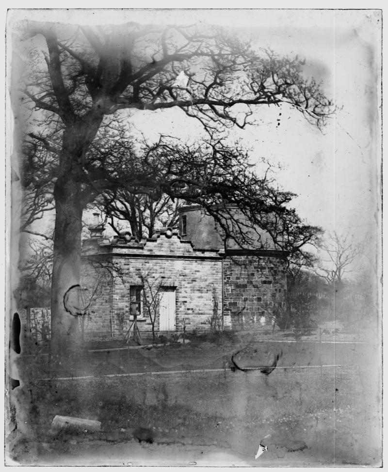 Observatory at Penllergare, glass negative