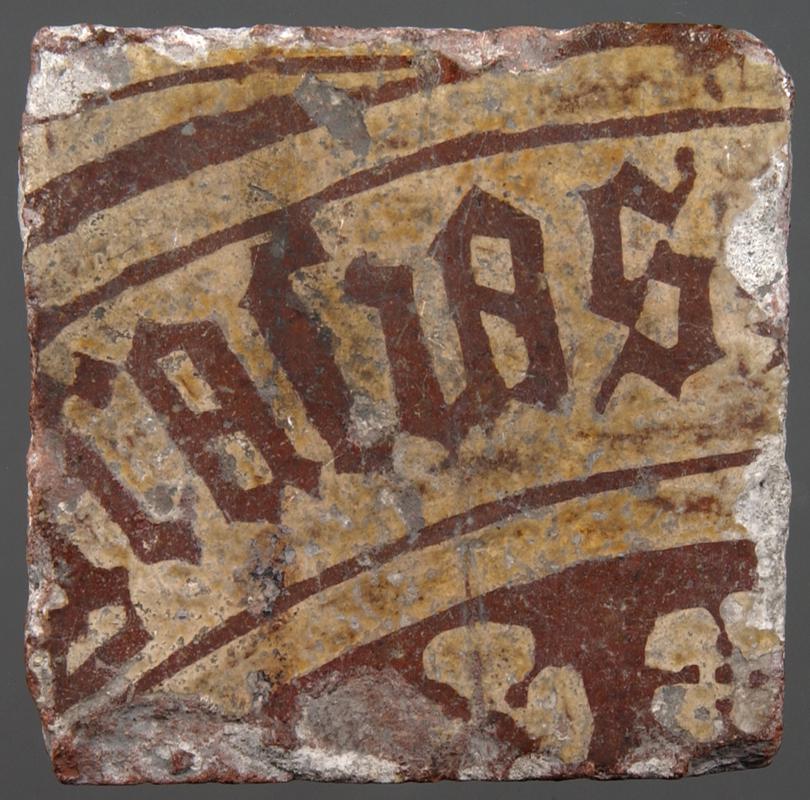 Medieval ceramic floor tile