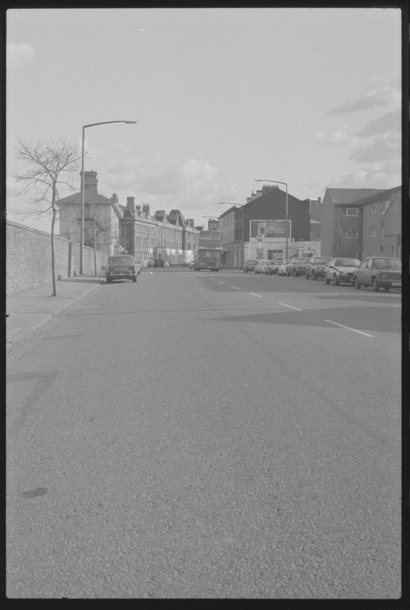 Bute Street, looking south from opposite Hannah Street, Butetown.