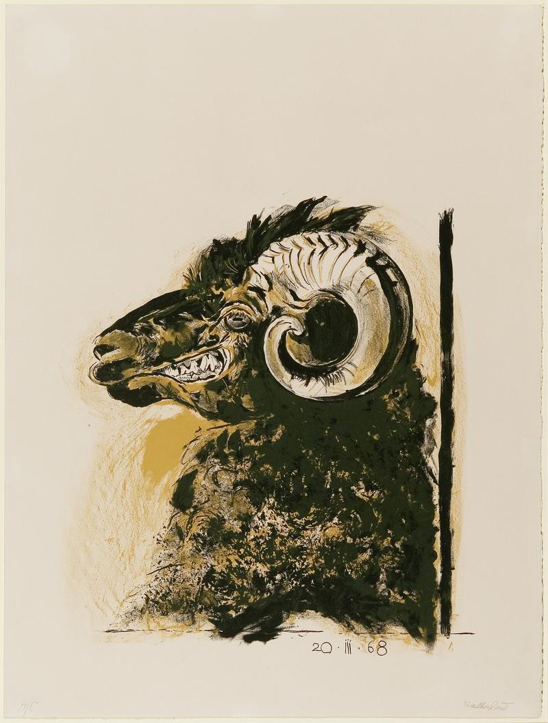 Ram's head facing left