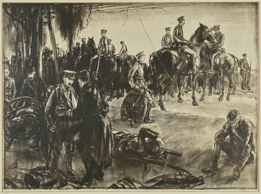 Soldiers on a road