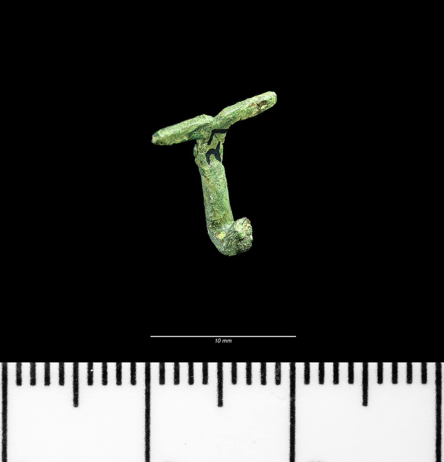 Roman copper alloy dress hook