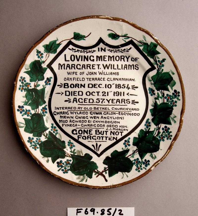 Plate, commemorative