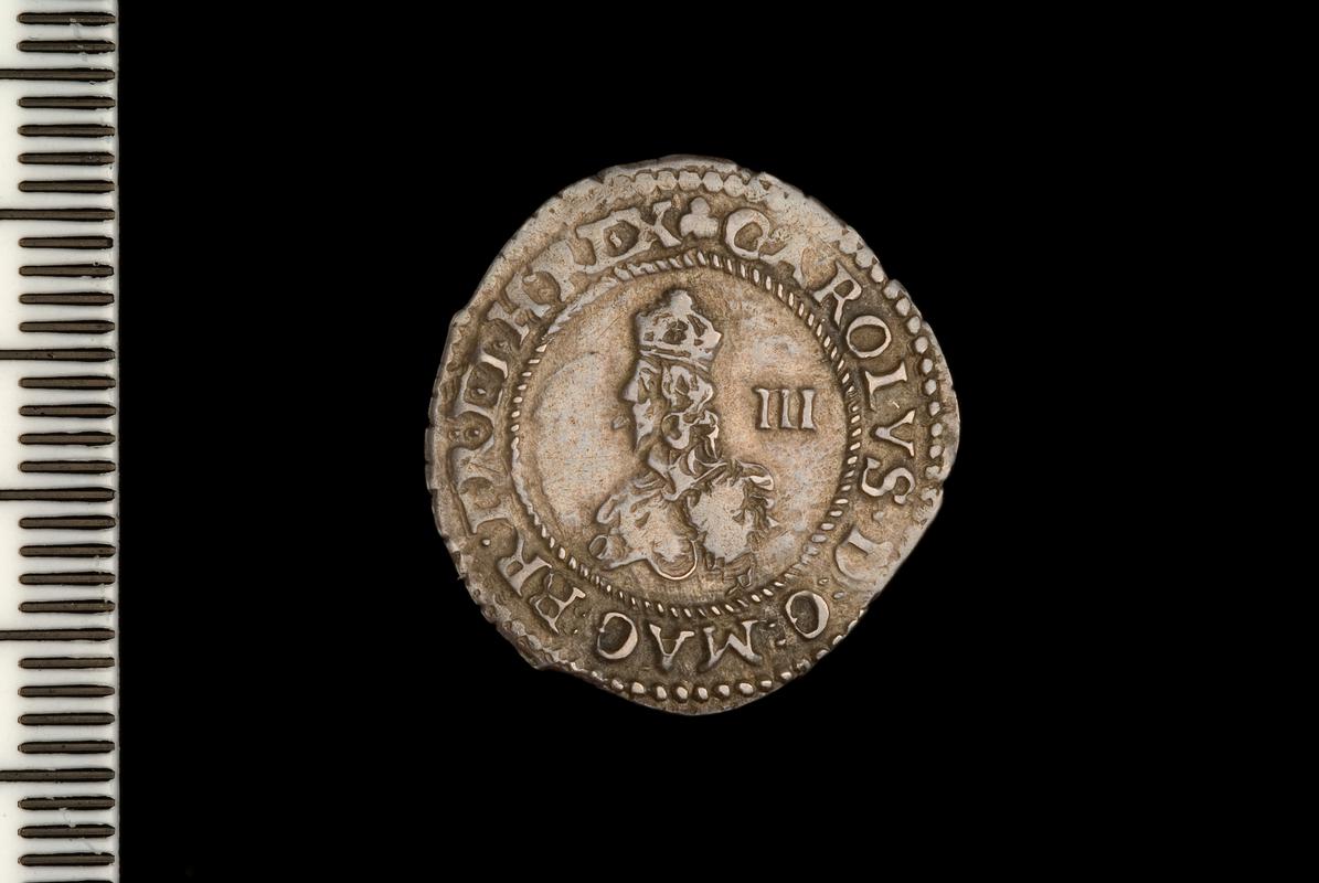 Charles I, Threepence, Oxford