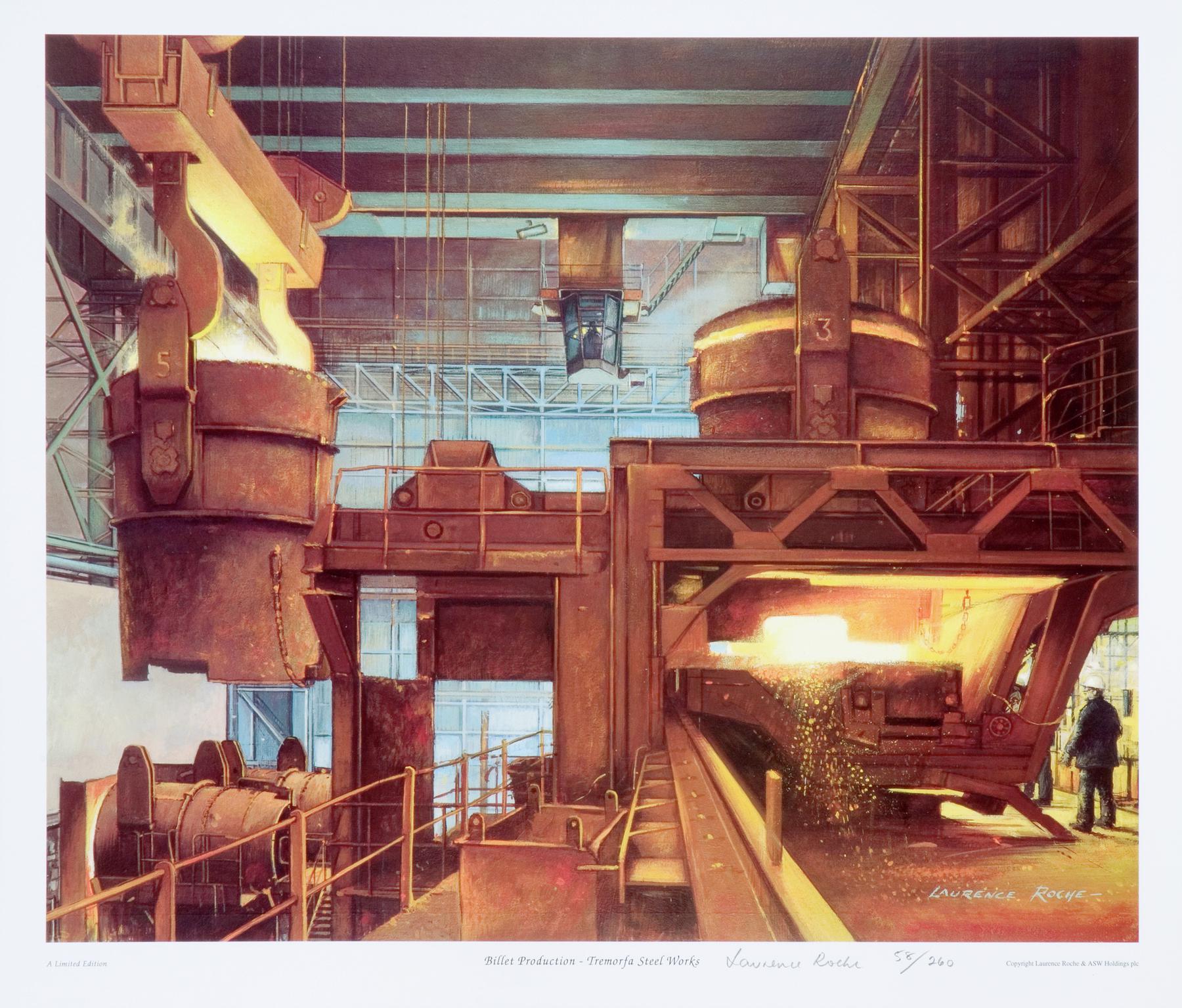 Billet Production - Tremorfa Steel Works (print)