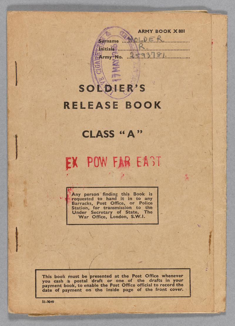 Soldier's release book