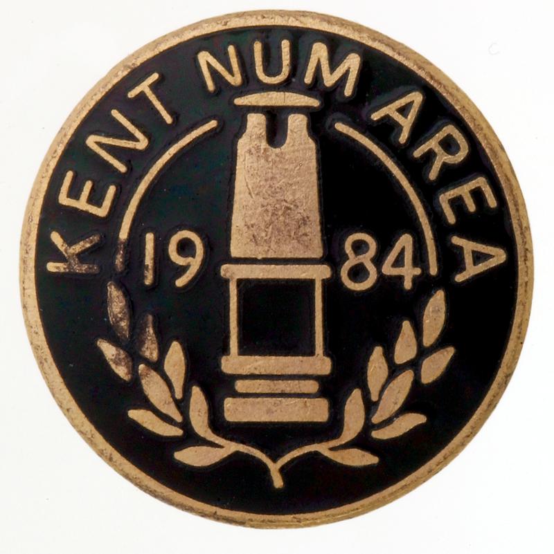 N.U.M "Kent Area 1984" lapel badge