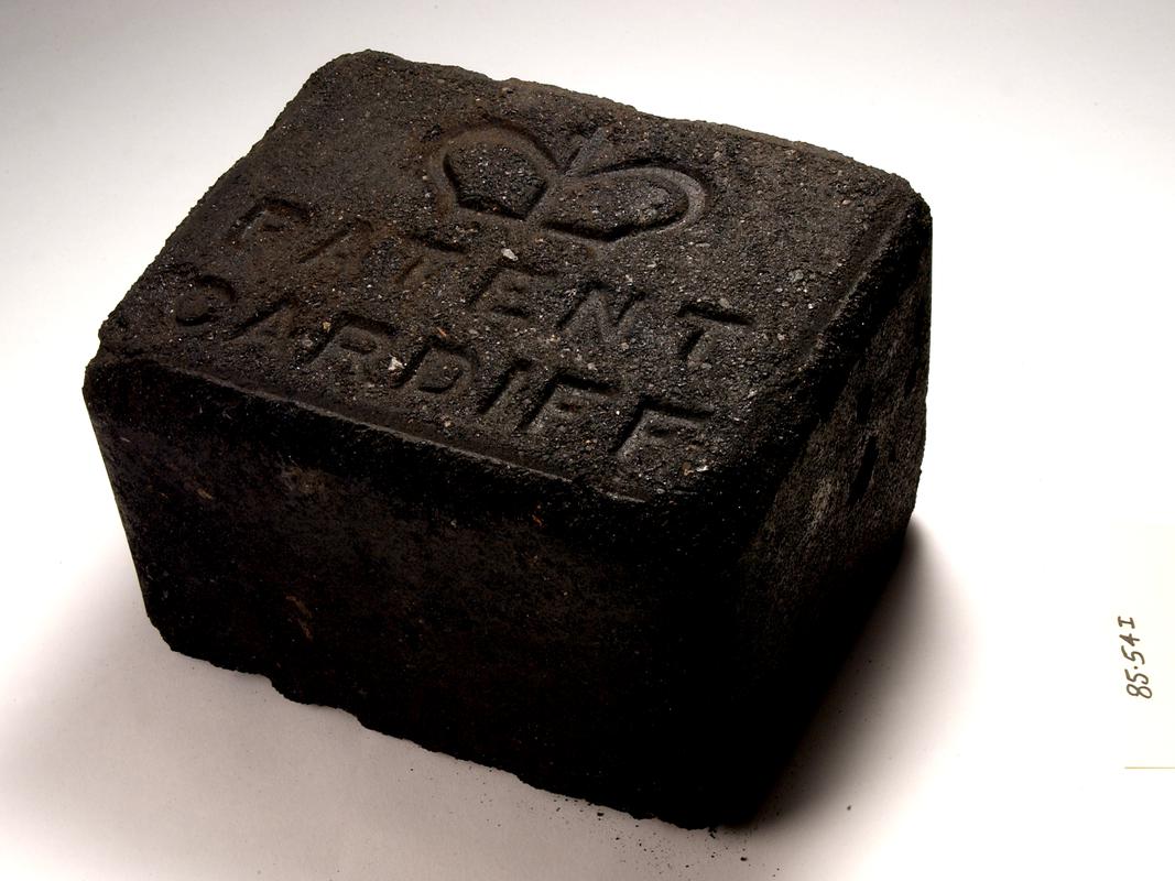 Crown patent fuel block - 28 lbs. Believed to have been taken on the Scott Expedition, 1912.