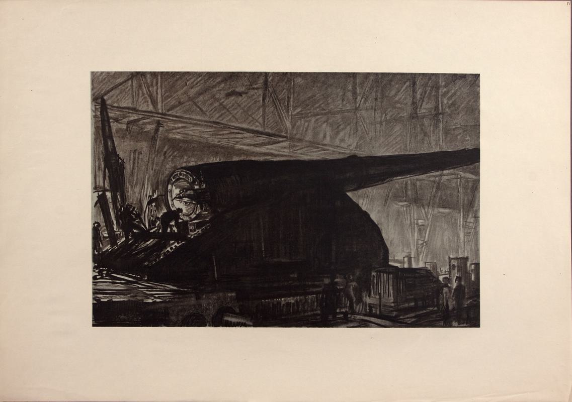 Night Shift Working on a Great Gun