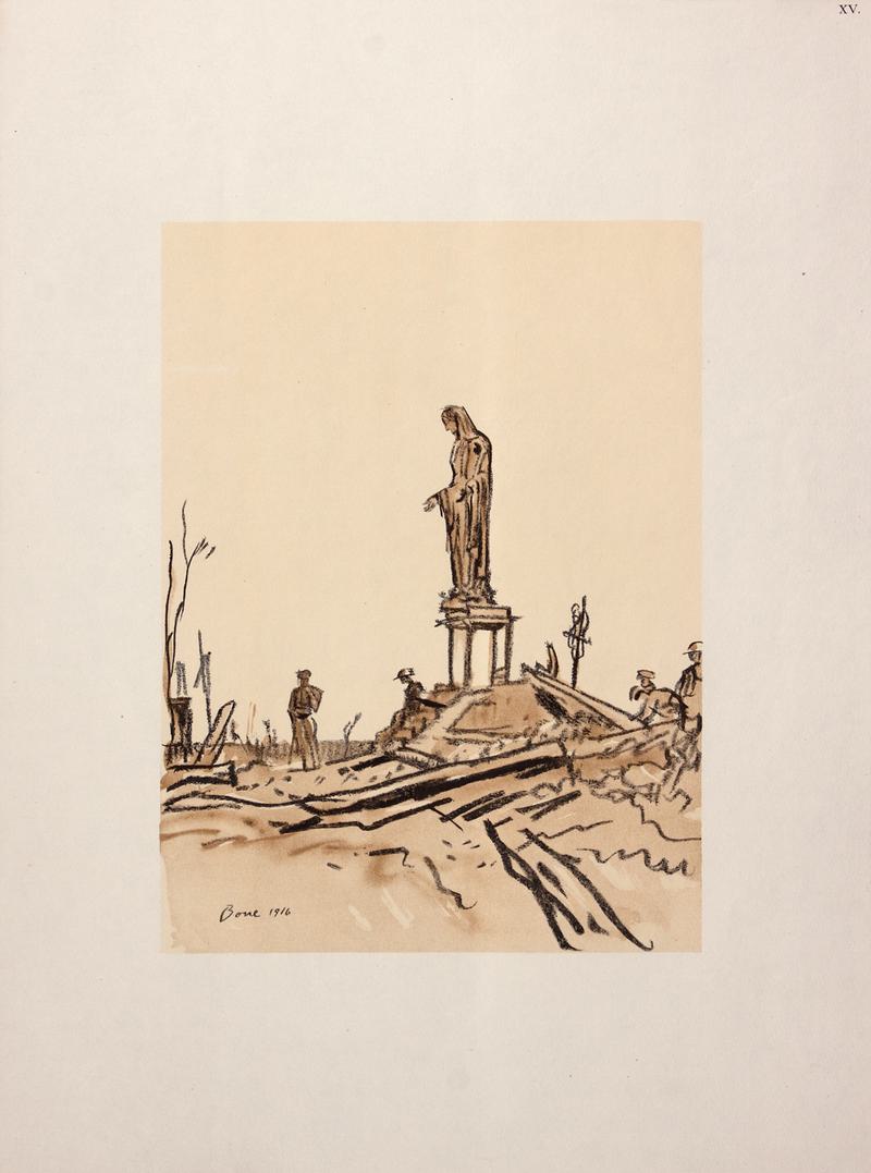 Ruins of Ypres- Cloth hall in distance