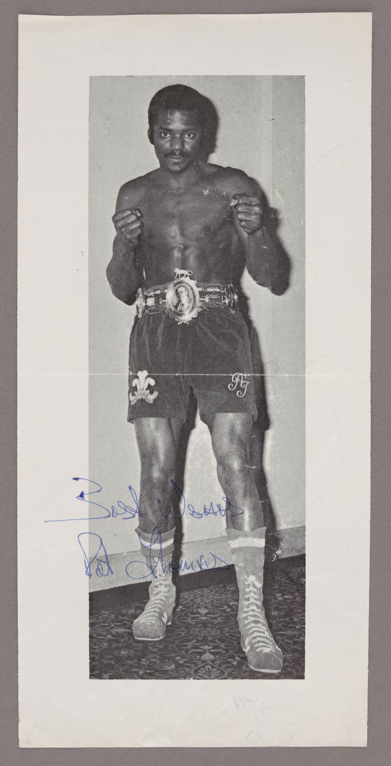 Photograph of boxer Pat Thomas