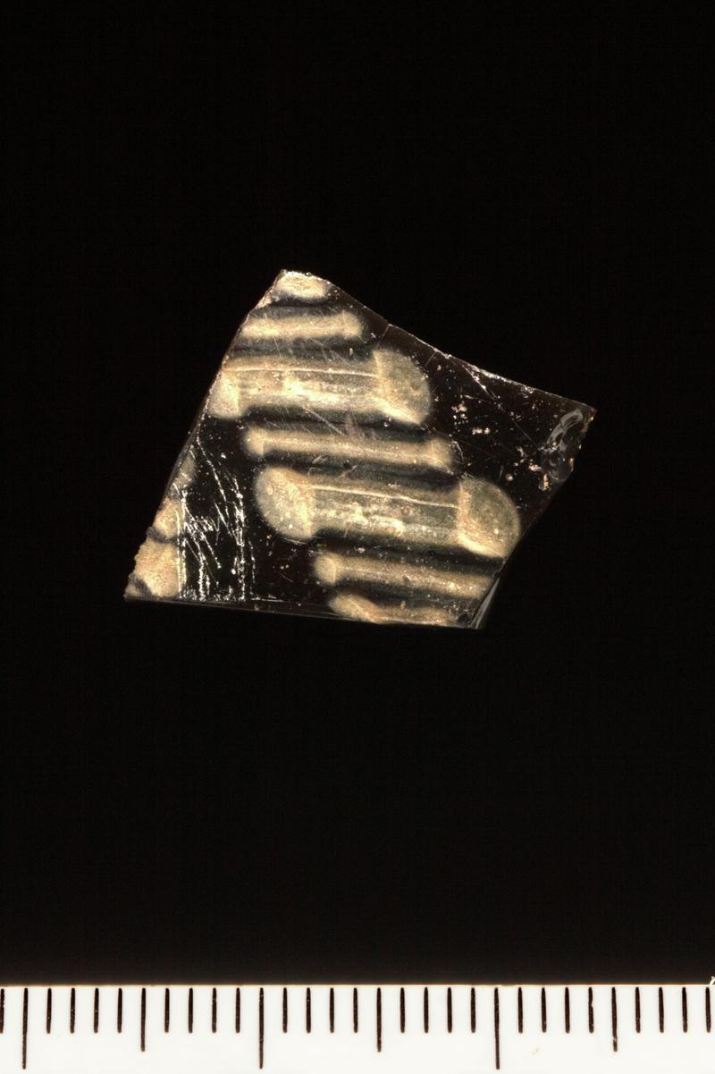 Early medieval glass vessel fragment