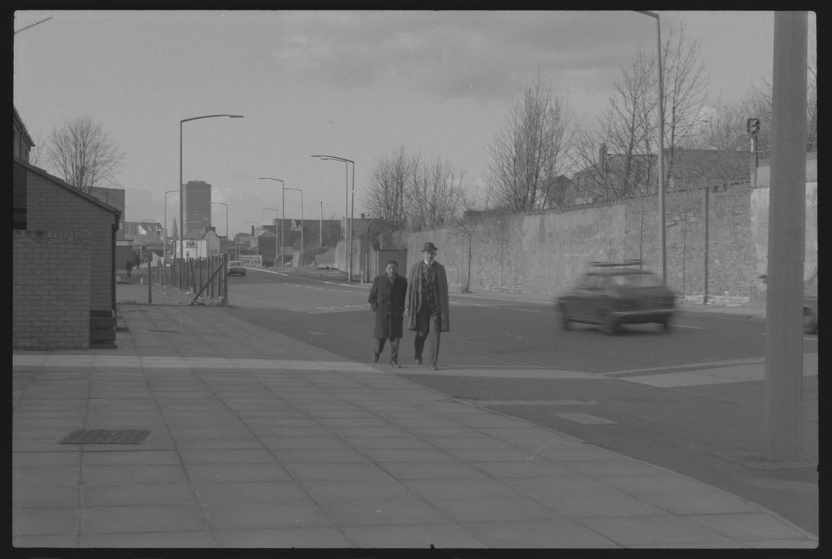 Bute Street, not far from St Mary's Church looking north.