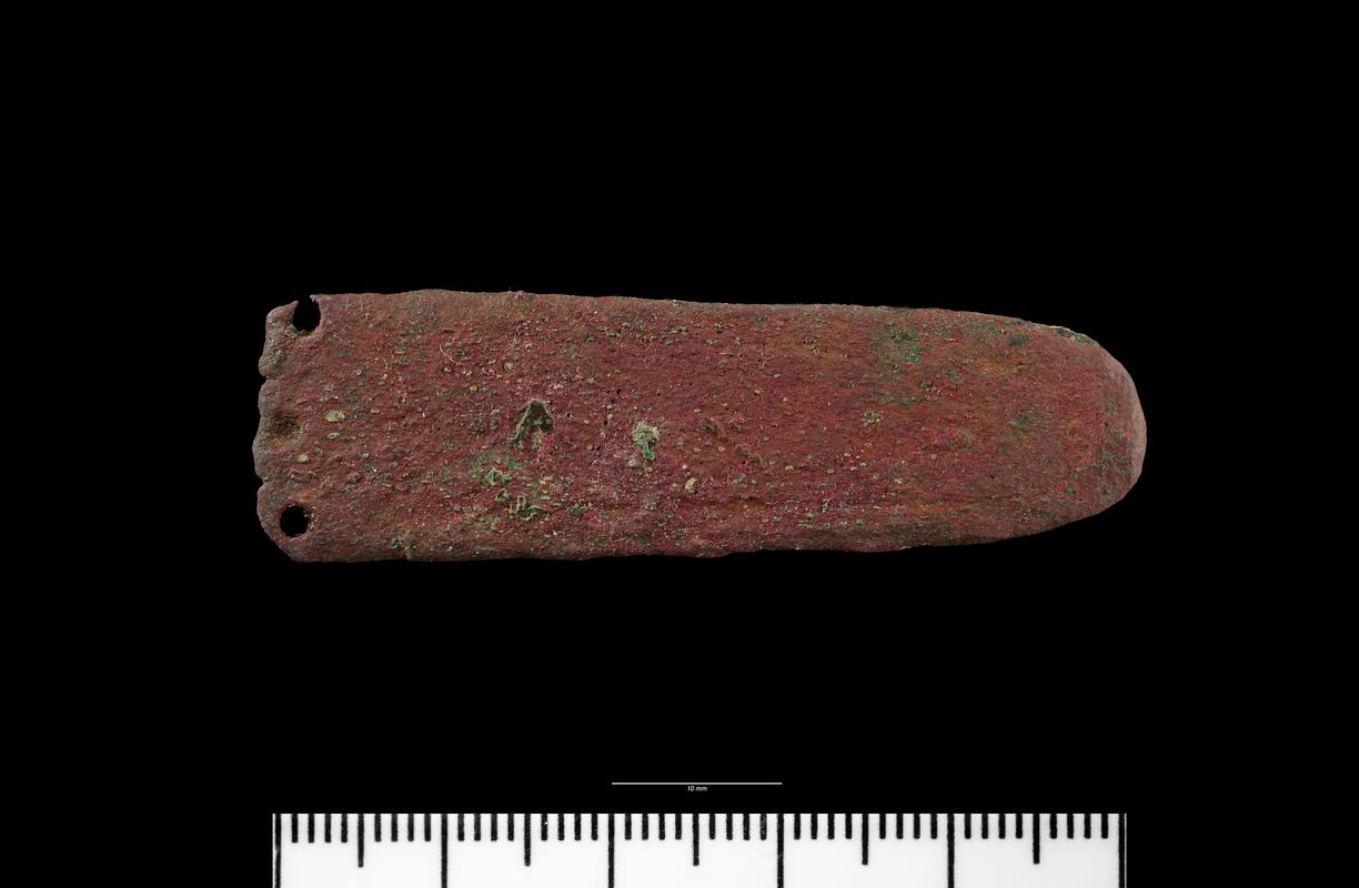 Early Medieval copper alloy strap end