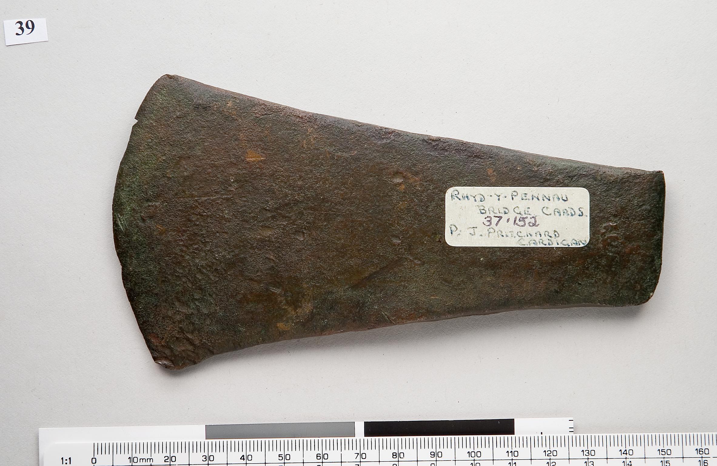 Early Bronze Age copper flat axe
