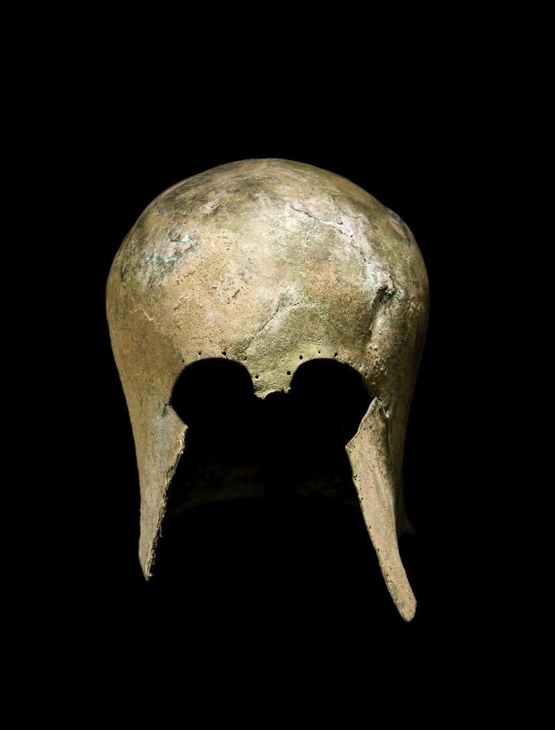Corinthian Helmet with rivet holes 650-550 BC