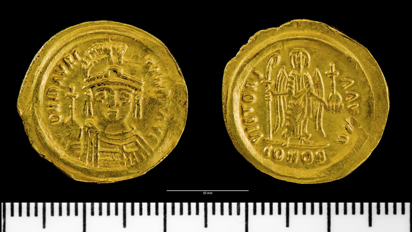 Maurice, gold solidus, Ravenna