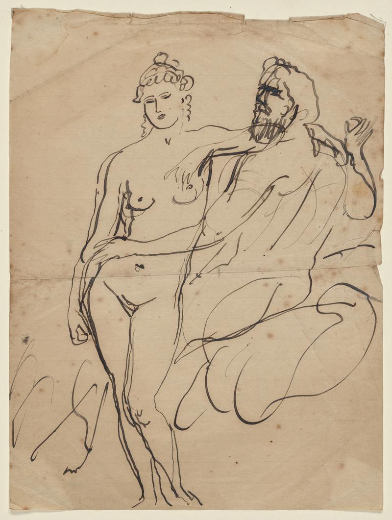 Nude Male and Female Figures