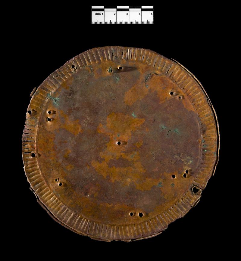 Late Iron Age / Roman copper alloy ornamental disc