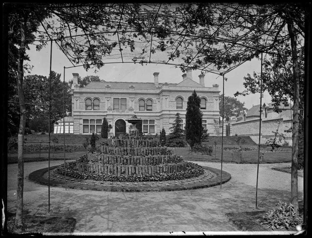 Pencisely House, Cardiff, glass negative