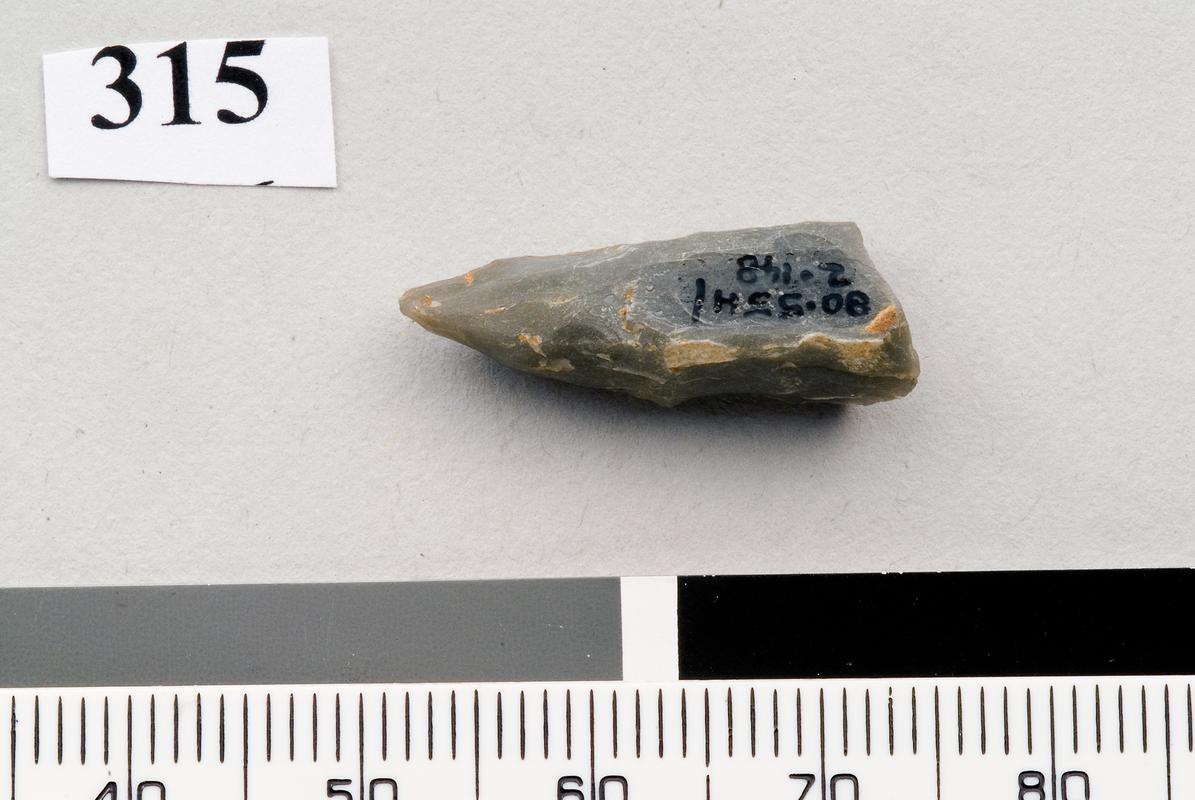 Upper Palaeolithic flint font robert point