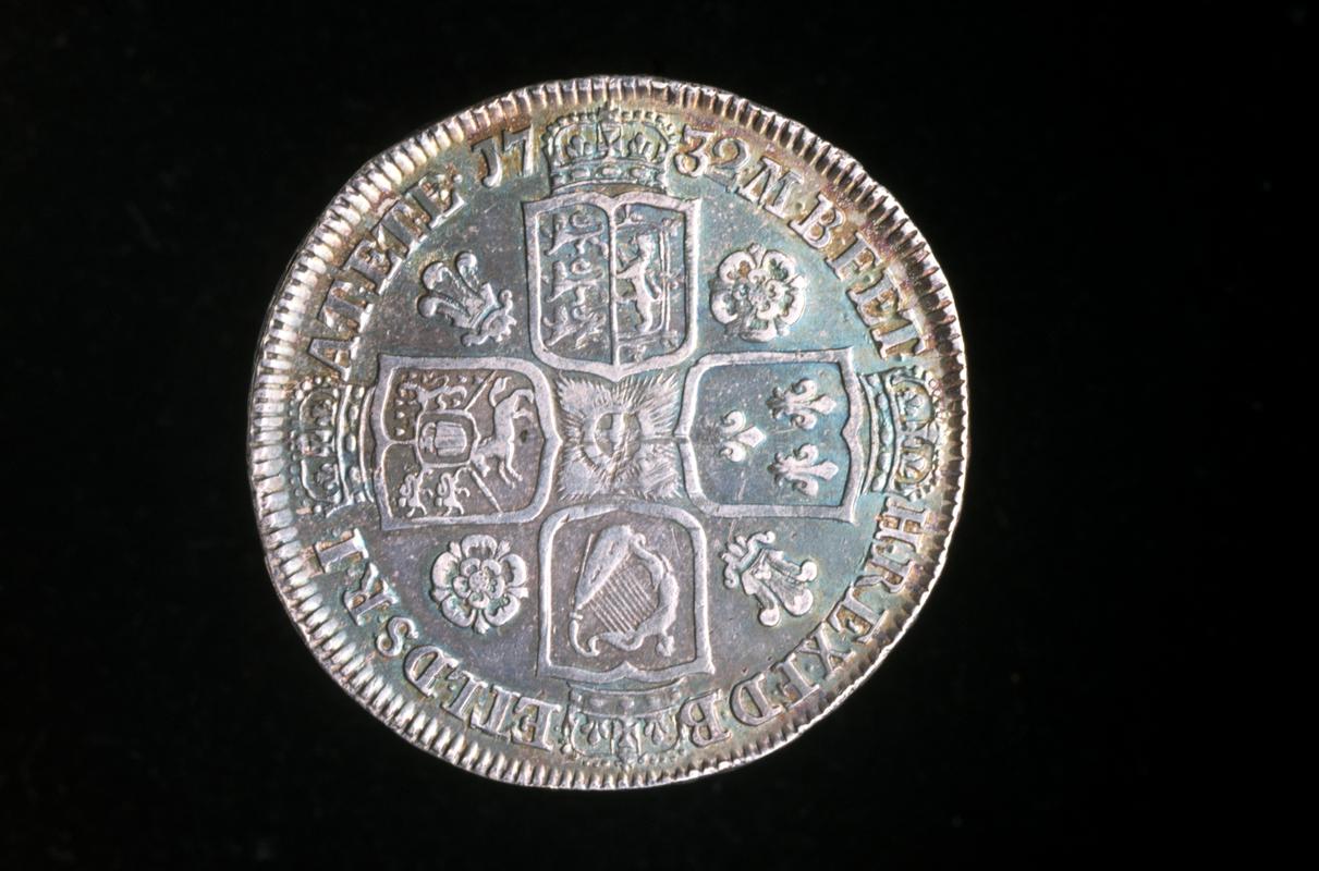 George II halfcrown, 1732