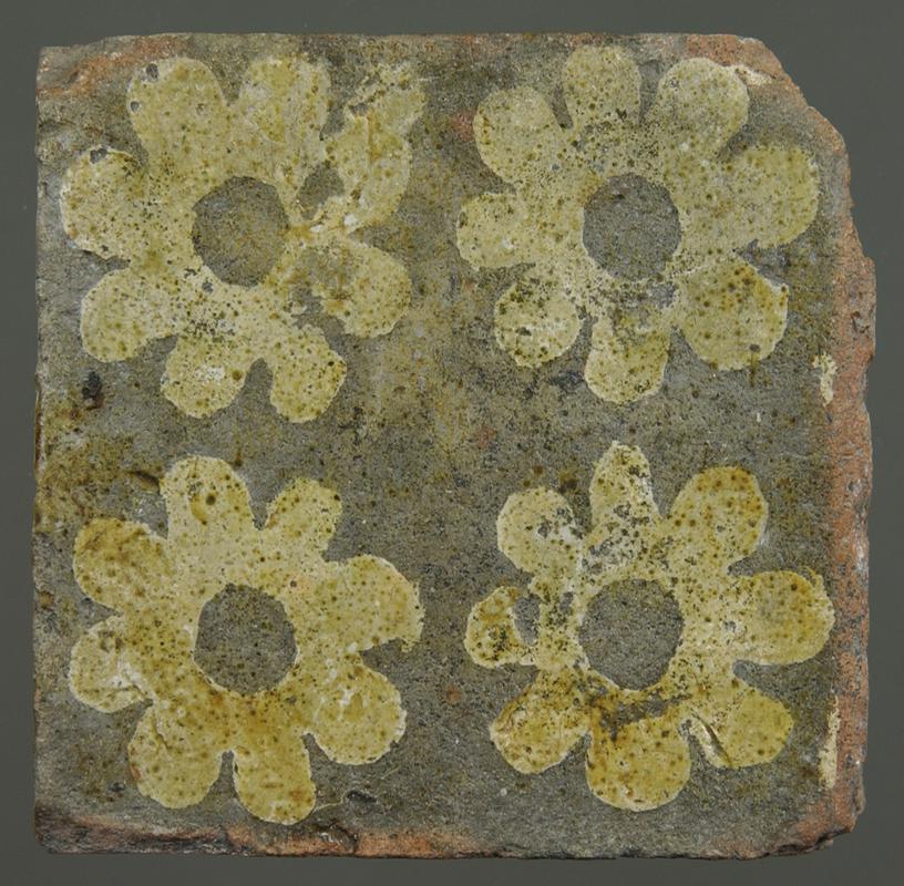 Medieval ceramic floor tiles
