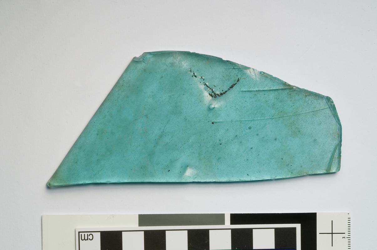 fragment of window glass