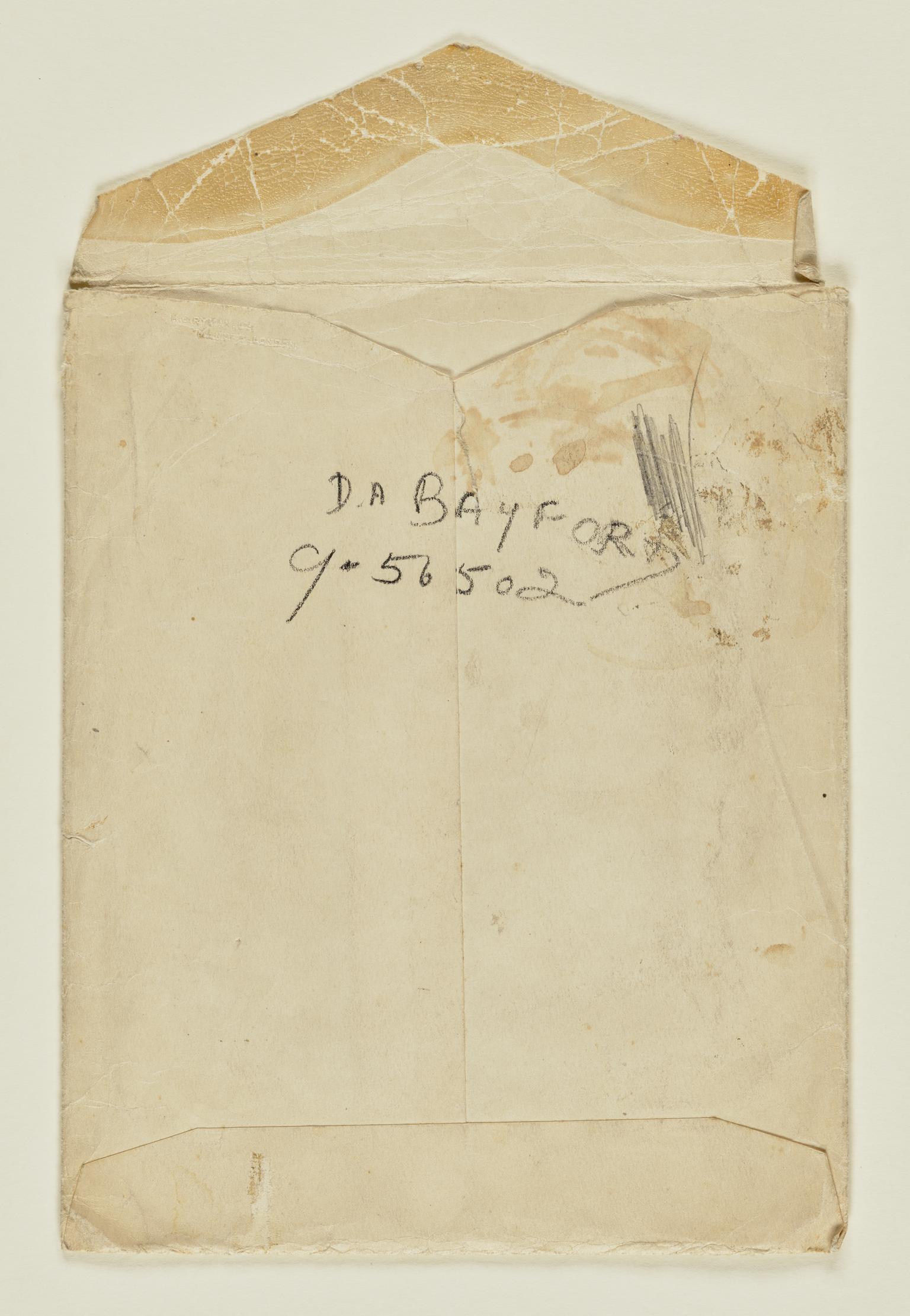 Envelope for "Town Child's Alphabet Drawings"