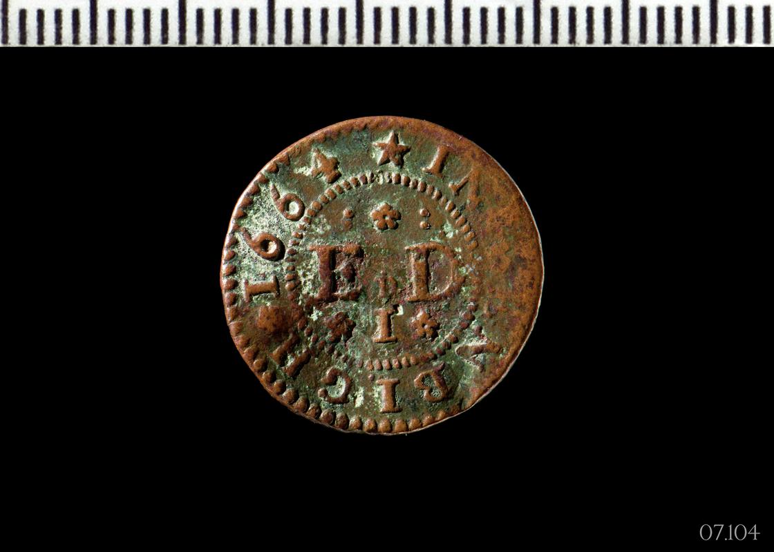 17th century private token: Denbigh