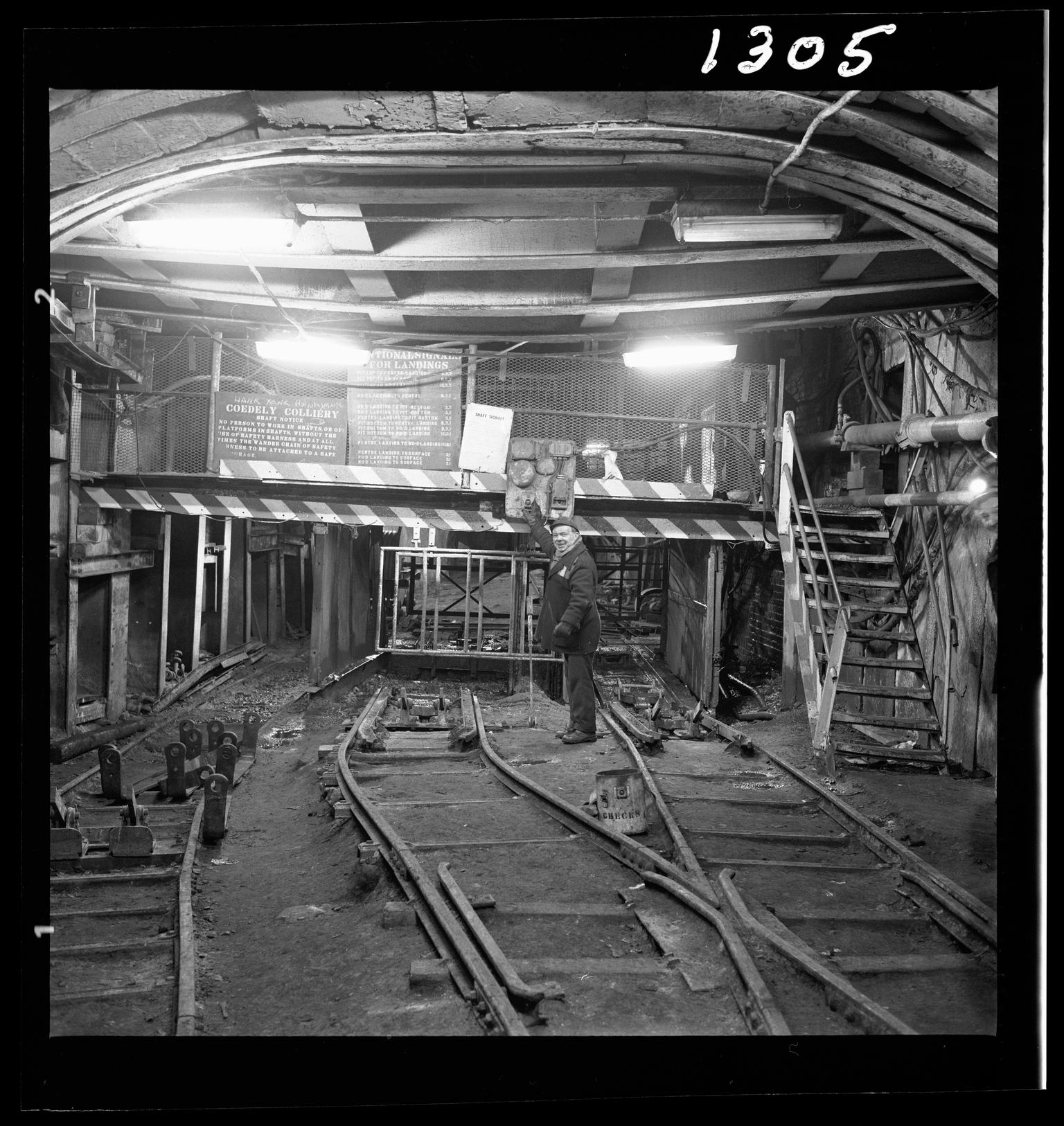 Coedely Colliery, film negative