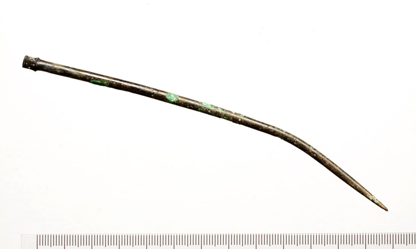 Early Medieval copper alloy ringed pin