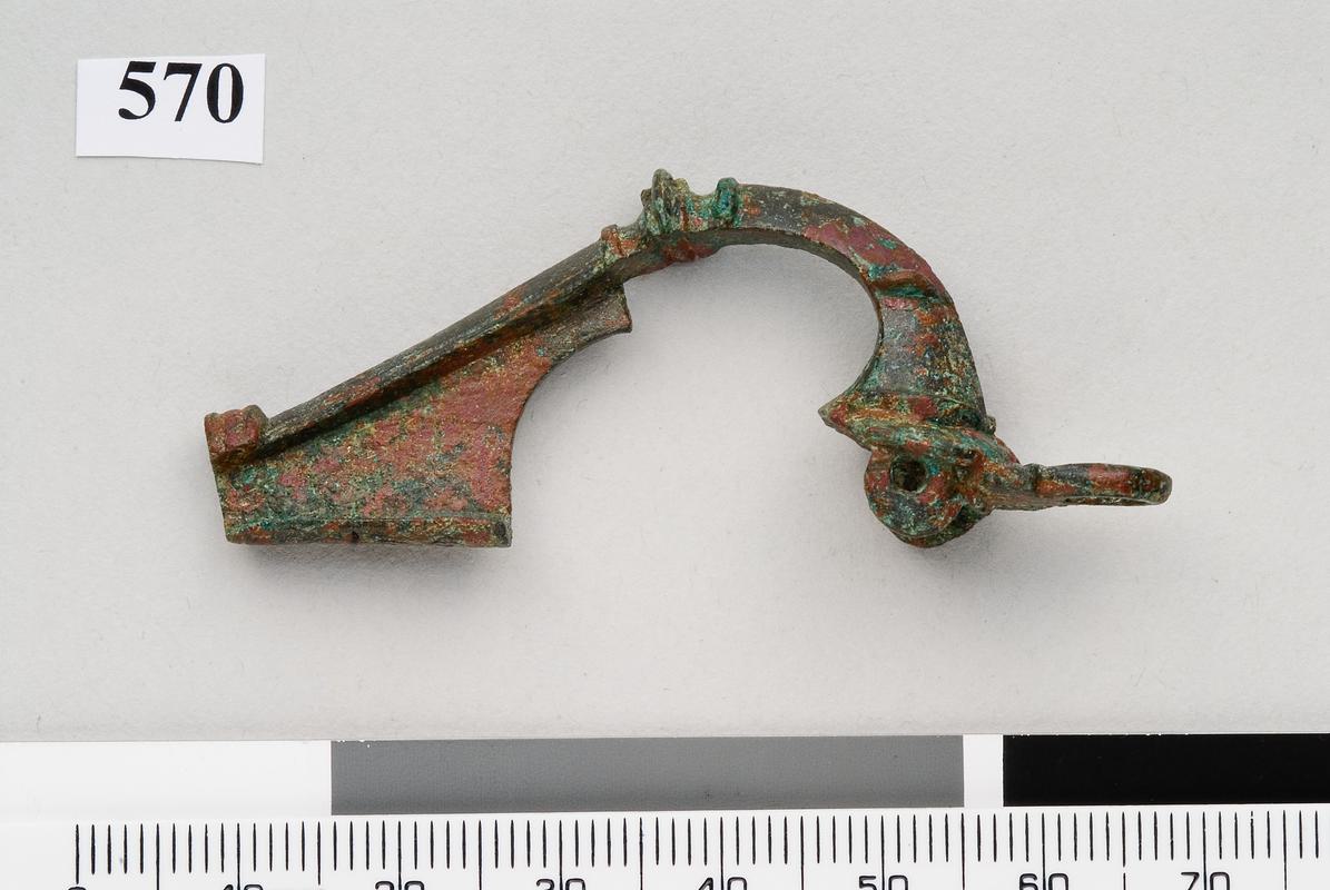Roman copper alloy Trumpet brooch