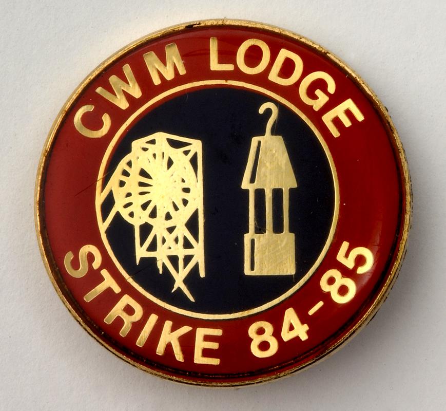 Lapel badge "Cwm Lodge Strike 84 - 85"