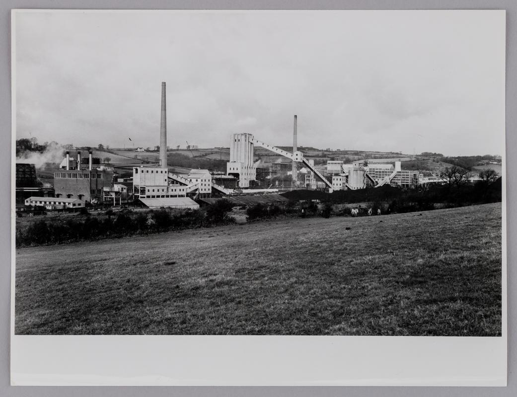General view of Cwm Colliery with the coking plant on the left, 1962.