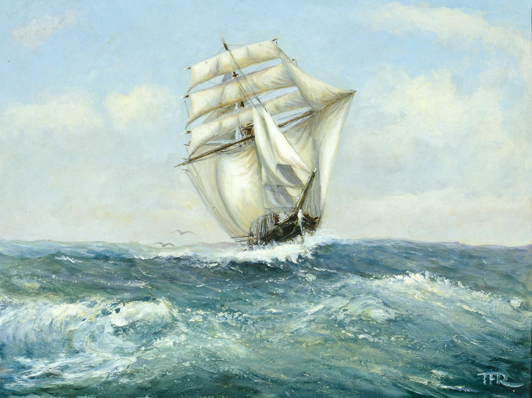 The Record Run of the M.A. JAMES (painting)