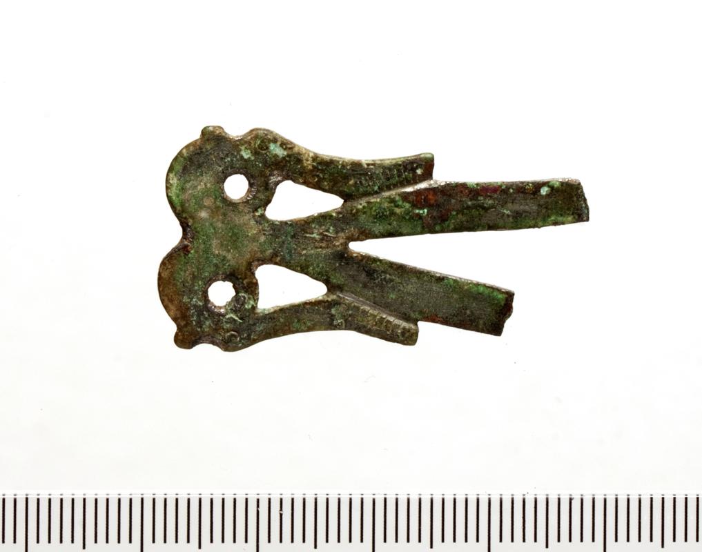 Early Medieval copper alloy mount