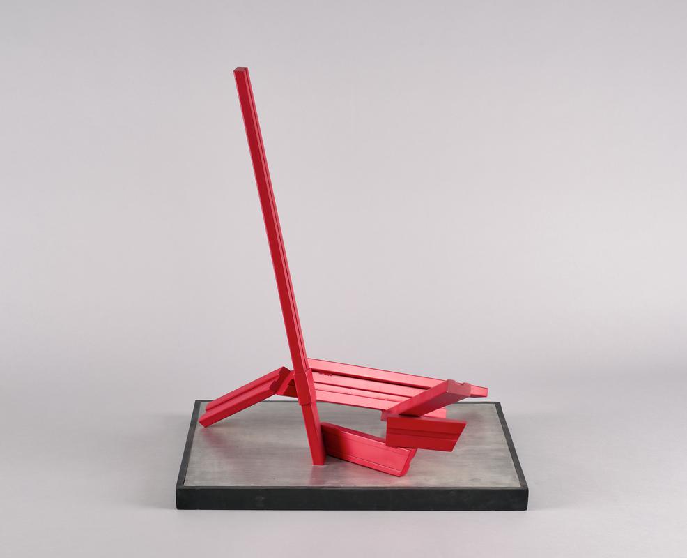 Red Steel Maquette for Sculpture