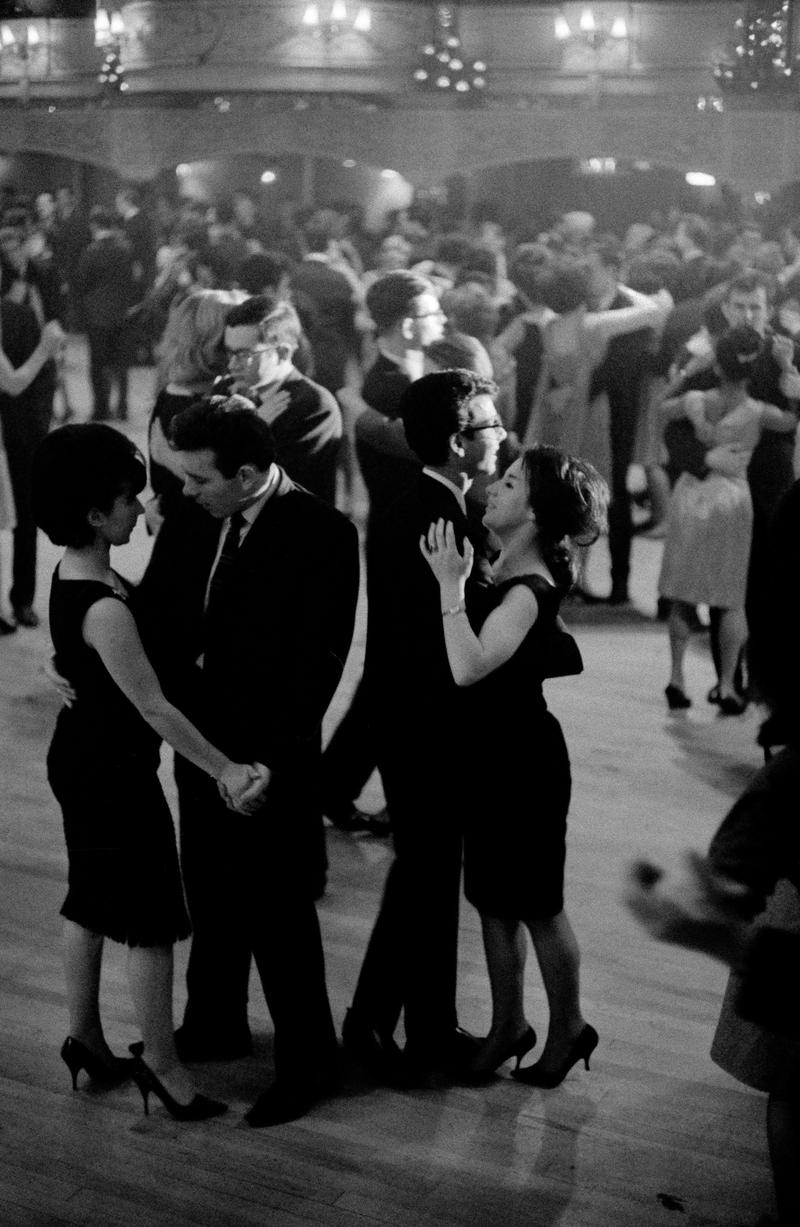 GB. ENGLAND. The Hammersmith Palais. The most famous mass dance hall of the 60's. Weekend crammed with youth mainly trying to find a girl/boy friend. For its time very multi-cultral. Joe LOSS Orchestra one of the most successful bands of the 50/60's. Singer Rose BRENNAN. Resident band at the Hammersmith Palais. 1963.