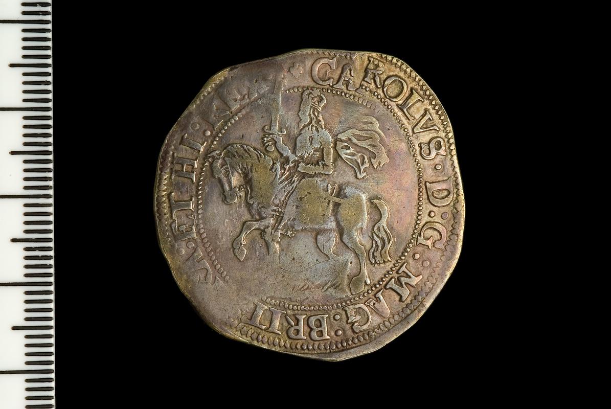 Charles I , Half crown, Garter type