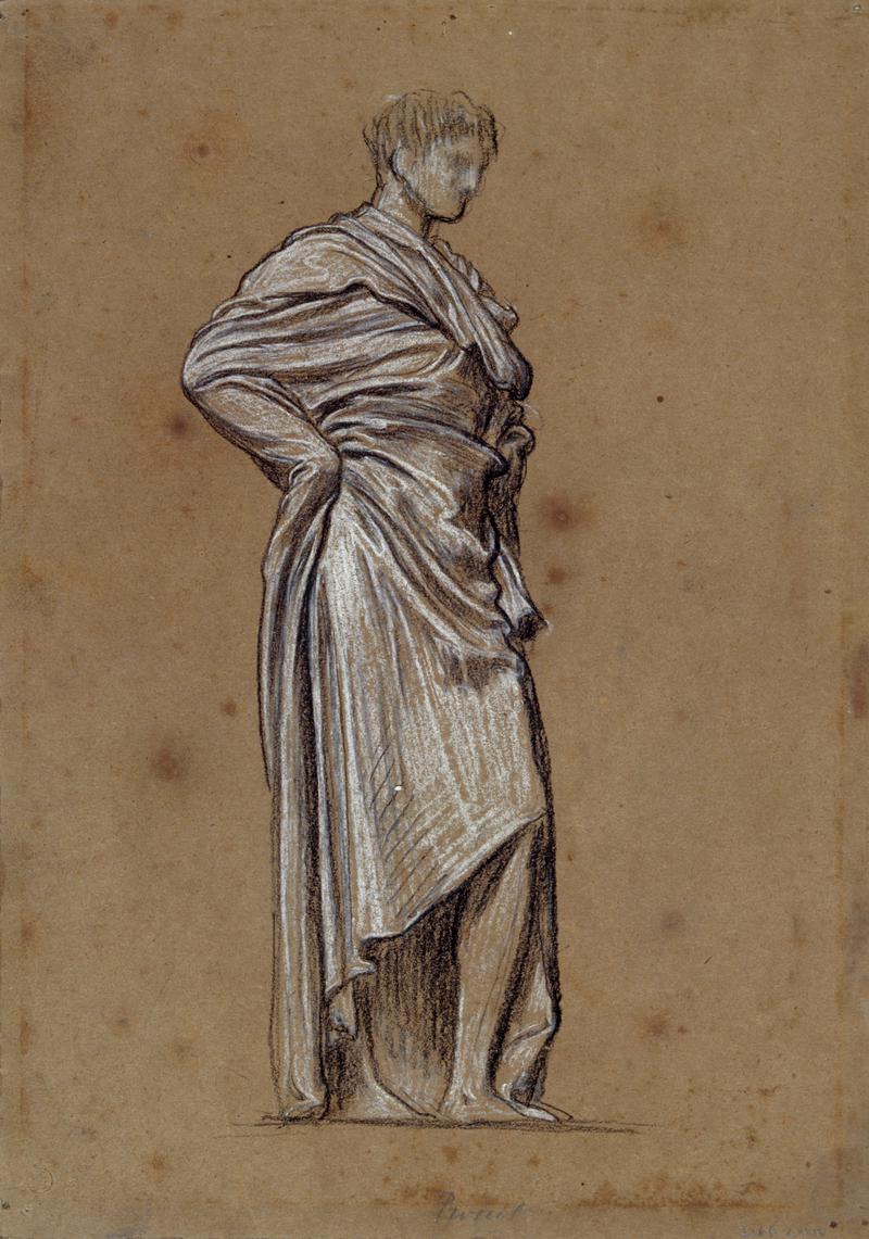 Study of a draped man