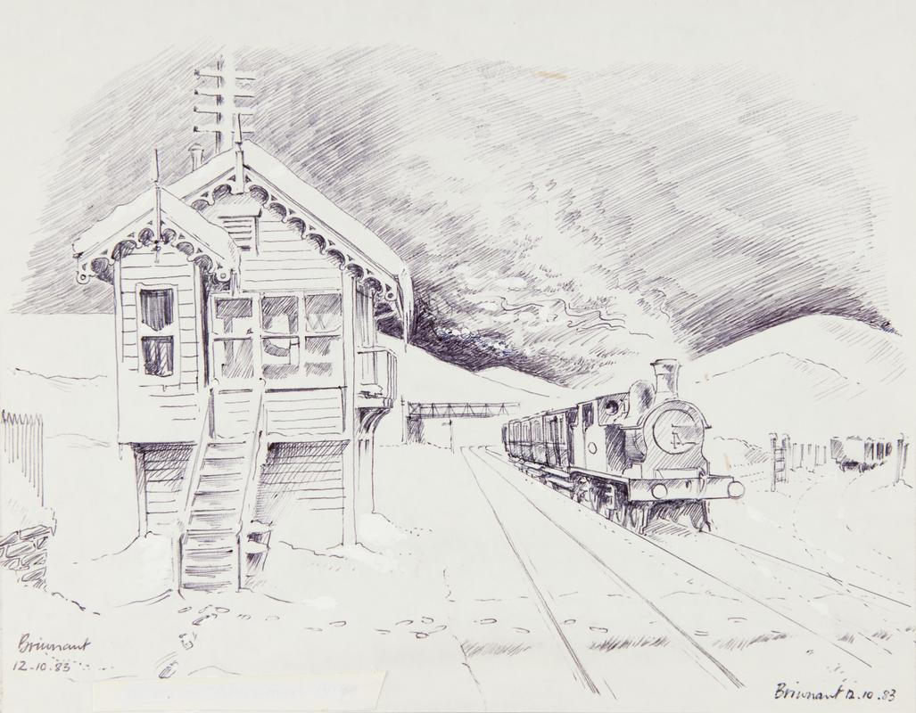 Taff Vale Railway locomotive, Aberaman, drawing